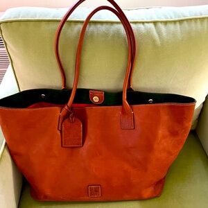 Dooney & Bourke Leather Tote with Structured Design